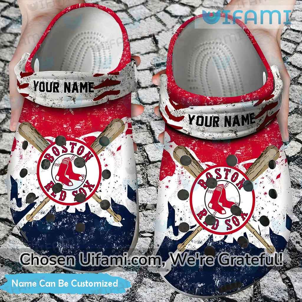 Personalized Red Sox Crocs Simple Boston Red Sox Gift - Personalized Gifts:  Family, Sports, Occasions, Trending