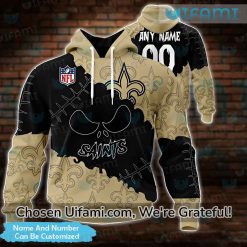 Personalized Saints Hoodie Womens 3D Brilliant New Orleans Saints Gifts For Her