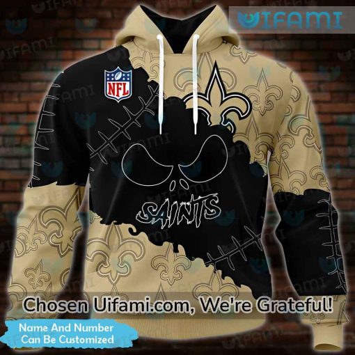 Personalized Saints Hoodie Womens 3D Brilliant New Orleans Saints Gifts For Her