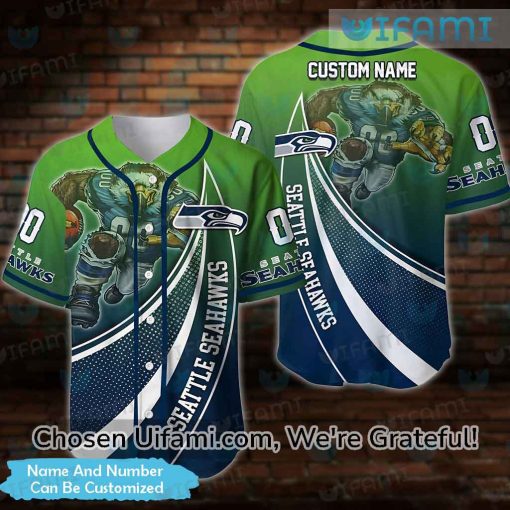 Personalized Seahawks Baseball Jersey Powerful Seattle Seahawks Gift