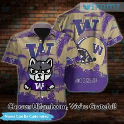 Personalized UW Husky Hawaiian Shirt Irresistible Washington Huskies Gift