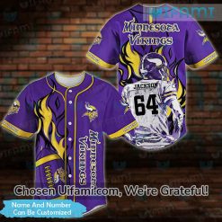 Custom Minnesota Vikings Baseball Jersey - Jomagift