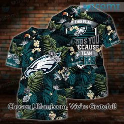 Philadelphia Eagles Graphic Tees 3D Flag Offends You Your Teams Sucks Eagles Fathers Day Gift