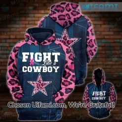 Pink Dallas Cowboys Hoodie 3D Fight Like A Dallas Cowboys Gift Ideas