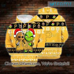 Pirates Hoodie 3D Important Christmas Grinch Groot Pittsburgh Pirates Gift