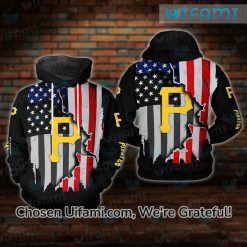 Pirates Hoodie 3D Latest USA Flag Pittsburgh Pirates Gift