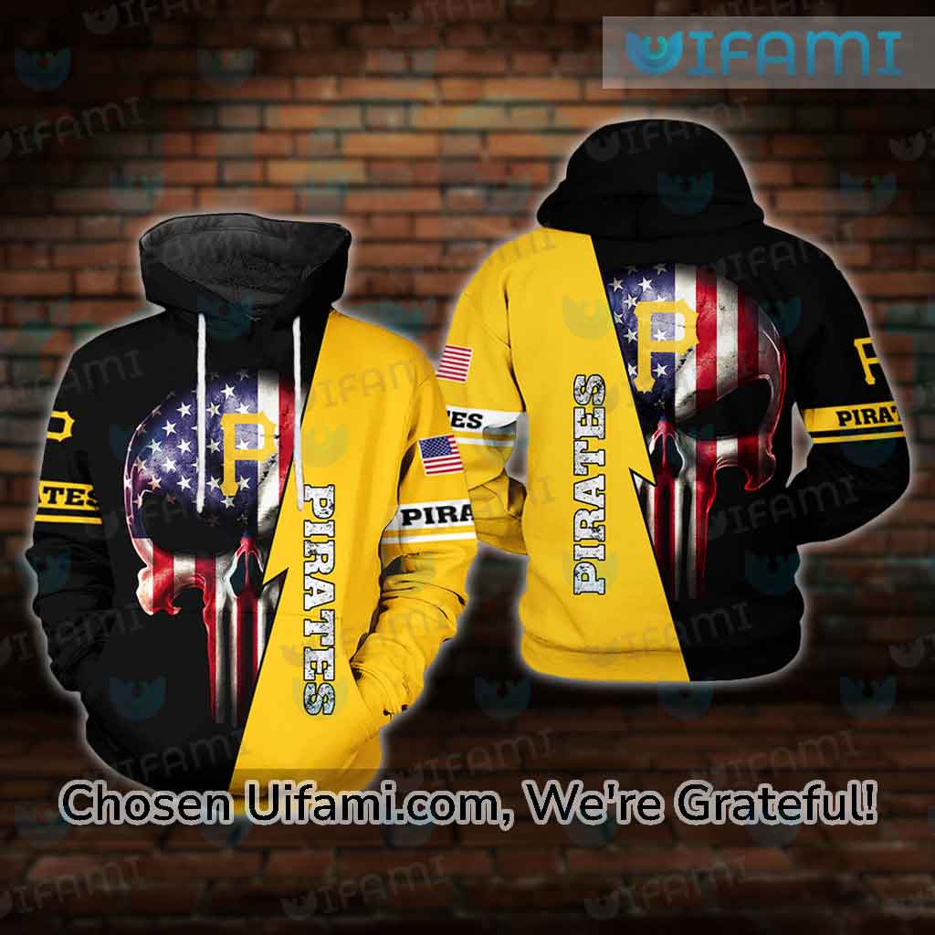 Pirates Hoodie Mens 3D USA Flag Punisher Skull Pittsburgh Pirates Gift -  Personalized Gifts: Family, Sports, Occasions, Trending