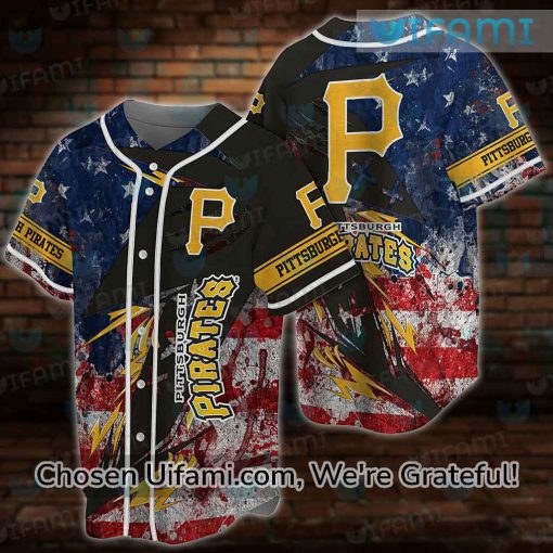 Pittsburgh Pirates Jersey Latest USA Flag Pirates Gift