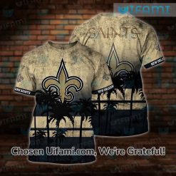 Plus Size Saints Shirt 3D Thrilling New Orleans Saints Gift
