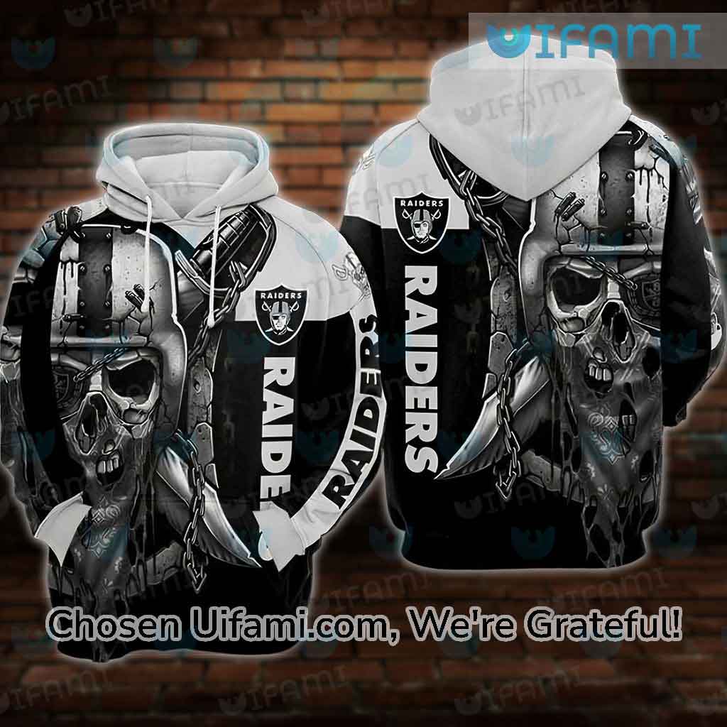 Raiders NFL Hoodie 3D Famous Skull Las Vegas Raiders Gifts - Personalized  Gifts: Family, Sports, Occasions, Trending