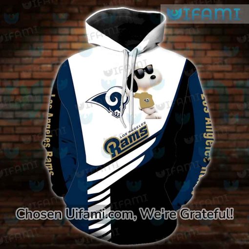 Rams Hoodie Youth 3D Mesmerizing Snoopy Rams Gift