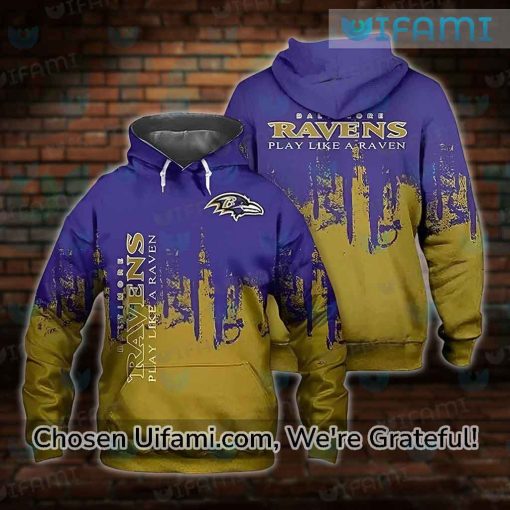 Ravens Hoodie 3D Funny Baltimore Ravens Gift