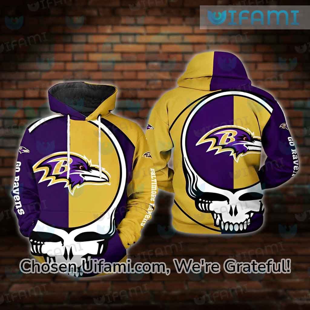 Ravens Hoodie Mens 3D Greatest Grateful Dead Baltimore Ravens Gift -  Personalized Gifts: Family, Sports, Occasions, Trending
