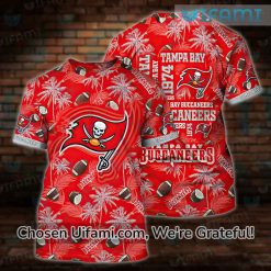 Red Buccaneers Shirt 3D Powerful 1974 Tampa Bay Buccaneers Gift