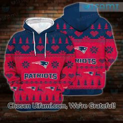 Red Patriots Hoodie 3D Fun Christmas New England Patriots Gift