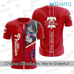 Red Phillies Shirt 3D Surprise Philadelphia Phillies Gift