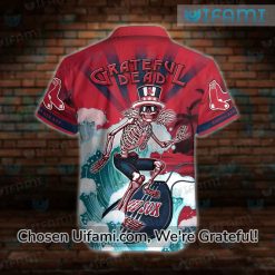 Red Sox Hawaiian Shirt Skeleton Grateful Dead Boston Red Sox Gift 3