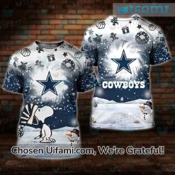Retro Dallas Cowboys Shirt 3D Snoopy Christmas Dallas Cowboys Gift Ideas For Him