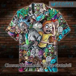 Rick And Morty Hawaiian Shirt Detailed Rick And Morty Gift