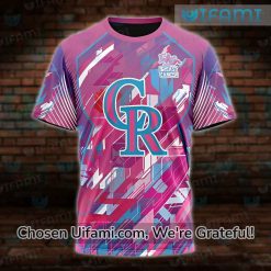 Rockies Clothing 3D Funniest Breast Cancer Colorado Rockies Gifts Best selling