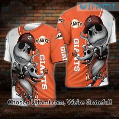 SF Giants Tee Shirt 3D Jack Skellington Zero San Francisco Giants Gift