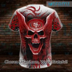 San Francisco 49ers Womens Apparel 3D Adorable Skull 49ers Gift Exclusive