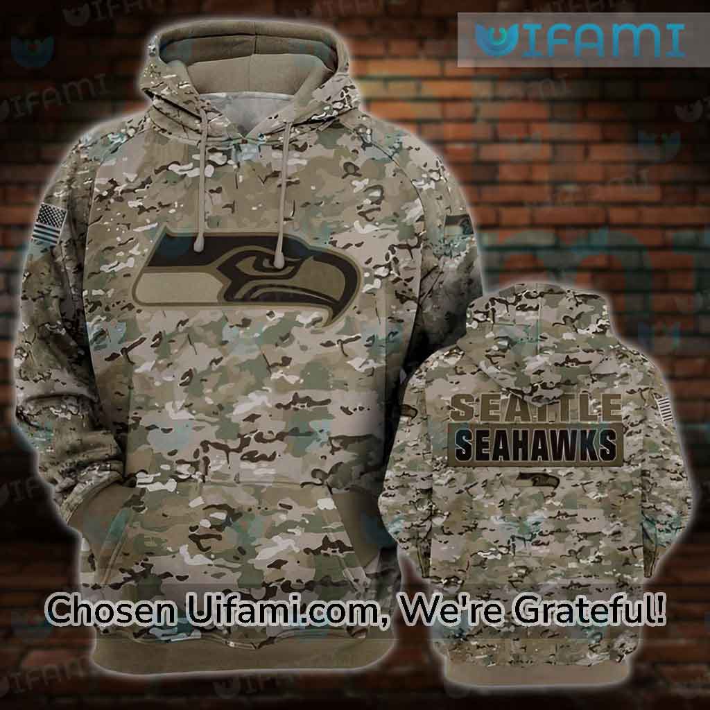 Seattle Seahawks Camo Army 3D Hoodie - Bring Your Ideas, Thoughts