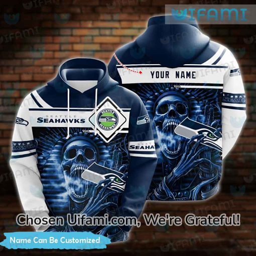 Seahawks Hoodie 3D Best Pharaoh Skull Personalized Seahawks Gifts