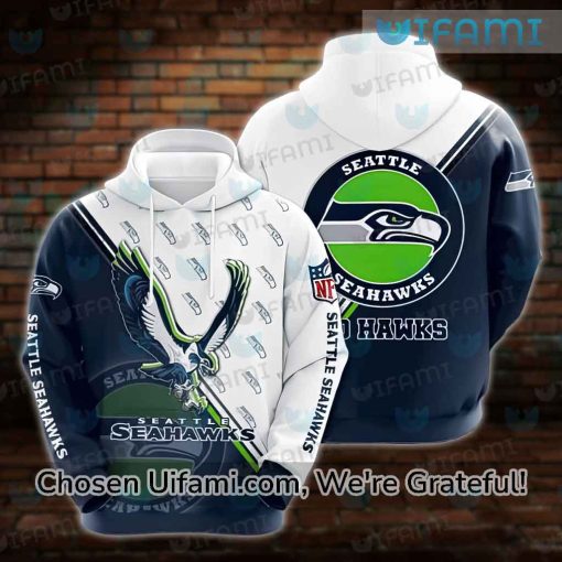 Seahawks Hoodie Mens 3D Lighthearted Go Hawks Seattle Seahawks Christmas Gifts