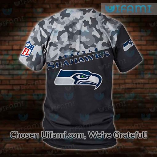 Seahawks TShirts 3D Stunning Camo Gifts For Seahawks Fans