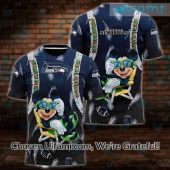 Seahawks Womens Apparel 3D Mickey Unique Seattle Seahawks Gifts