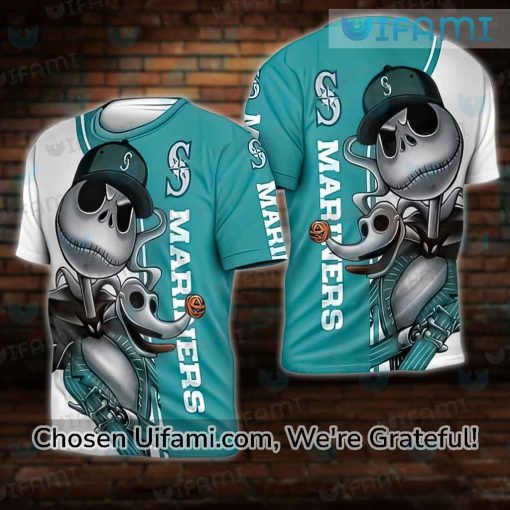 Seattle Mariners Clothing 3D Charming Jack Skellington Zero Mariners Gift