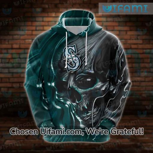 Seattle Mariners Hoodie 3D Excellent Skull Mariners Gift