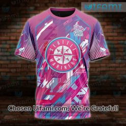 Seattle Mariners T-Shirt 3D Breathtaking Breast Cancer Mariners Gift