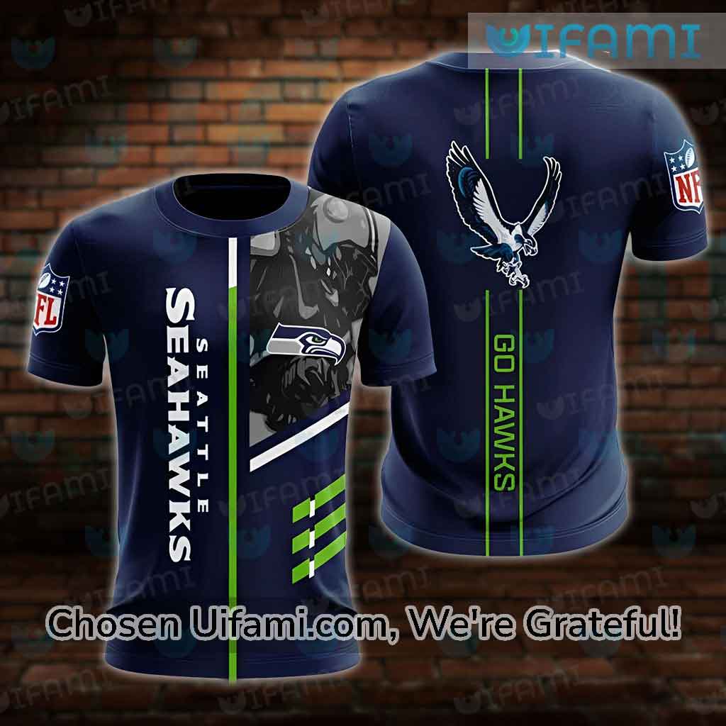 Womens Seahawks T-Shirt 3D Awesome Seattle Seahawks Gifts For Him