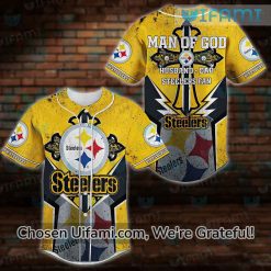 Steelers Baseball Style Jersey Man Of God Pittsburgh Steelers Gift