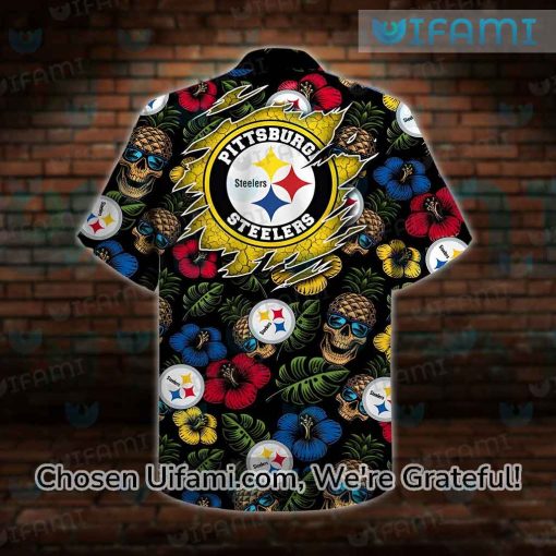 Steelers Tropical Shirt Skull Cheap Steelers Gifts For Men