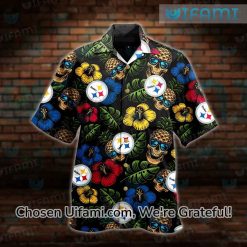 Steelers Tropical Shirt Skull Cheap Steelers Gifts For Men