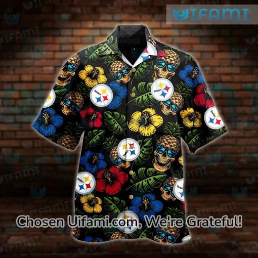 Steelers Tropical Shirt Skull Cheap Steelers Gifts For Men