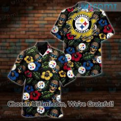 Steelers Tropical Shirt Skull Cheap Steelers Gifts For Men 3