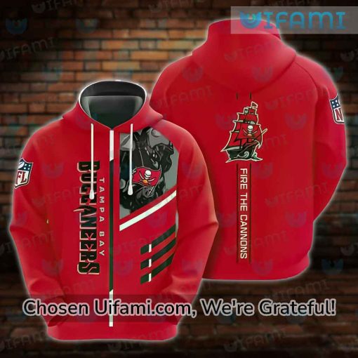 Tampa Bay Buccaneers Hoodie 3D Cheerful Fire The Cannons Buccaneers Gift