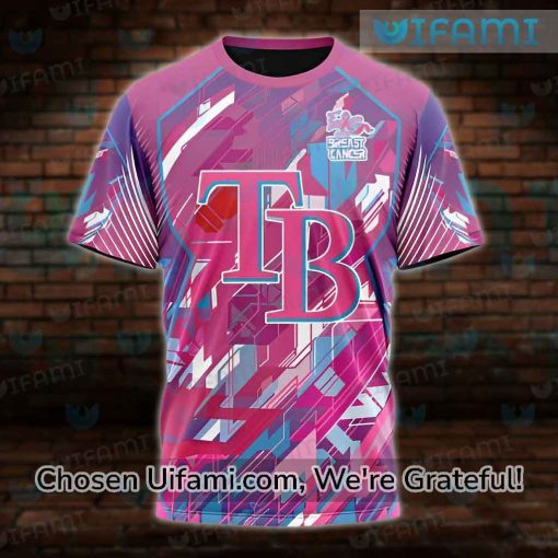 Tampa Bay Rays Tshirt 3D Dazzling Breast Cancer Rays Gift