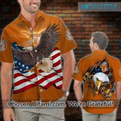 Texas Longhorns Hawaiian Shirt Lighthearted USA Flag Longhorn Football Gifts