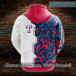 Texas Rangers Hoodie Mens 3D Camo Texas Rangers Gift Ideas