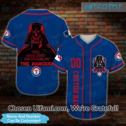 Texas Rangers Jersey Powerful Custom Darth Vader Gifts For Texas Rangers Fans