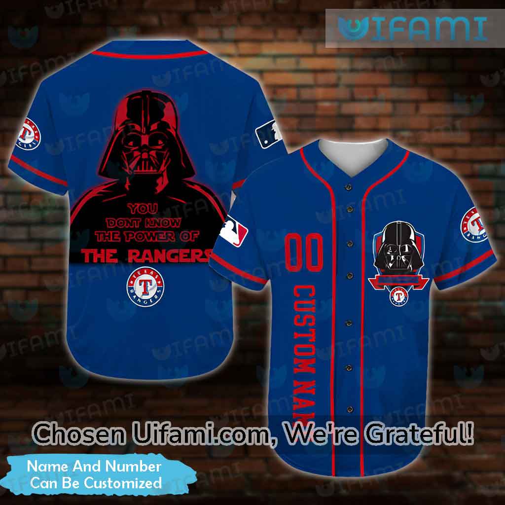 Texas Rangers Jersey Powerful Custom Darth Vader Gifts For Texas