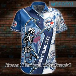 Toronto Blue Jays Hawaiian Shirt Skeleton Blue Jays Gift 2