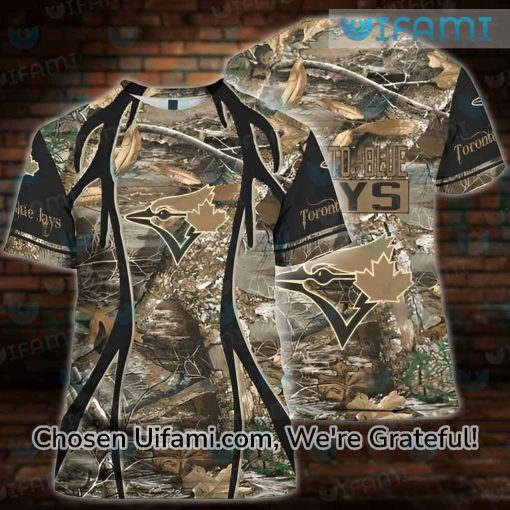 Toronto Blue Jays Shirt 3D Attractive Hunting Camo Blue Jays Gift