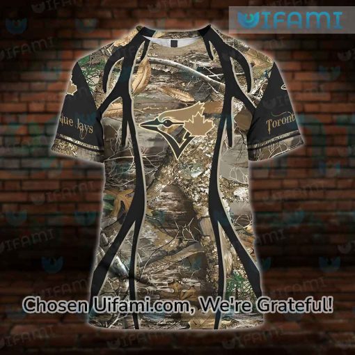 Toronto Blue Jays Shirt 3D Attractive Hunting Camo Blue Jays Gift