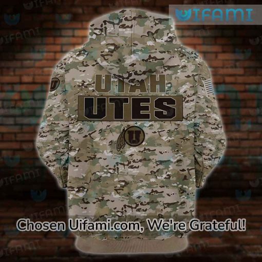 University Of Utah Hoodie 3D Camo Utah Utes Gift